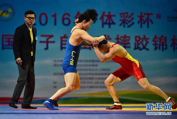 National men's freestyle wrestling championship in North China
