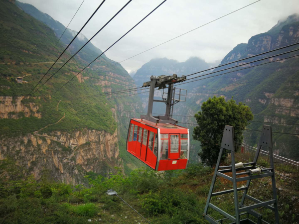 Cableway facilities interaction between villagers