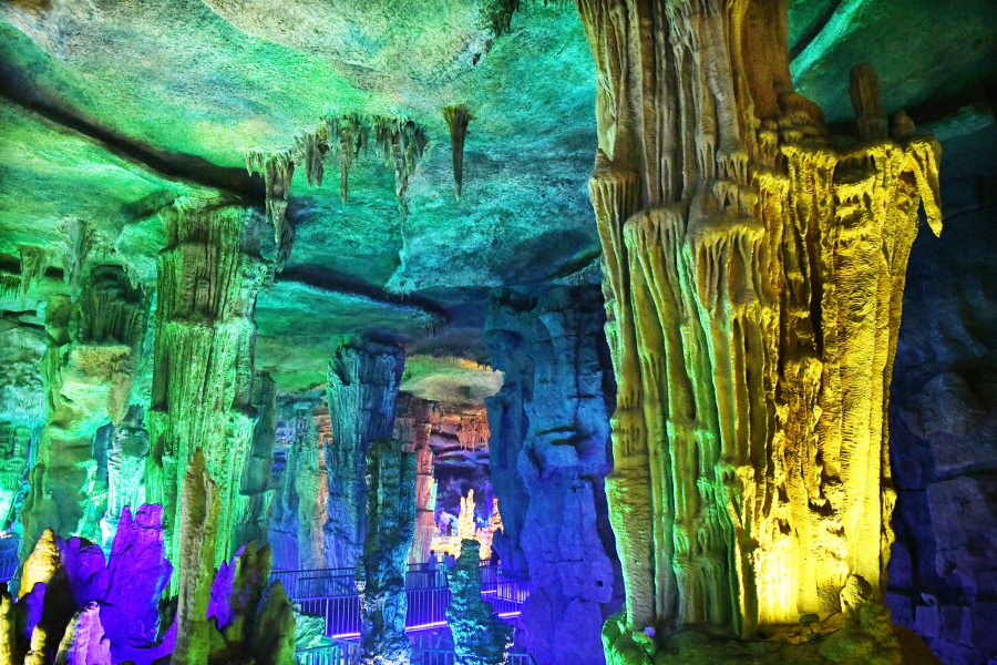 Underground wonderland of karst cave on Mount Tai
