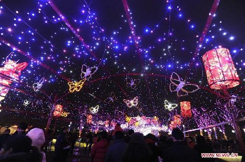 Lantern show held to celebrate Spring Festival