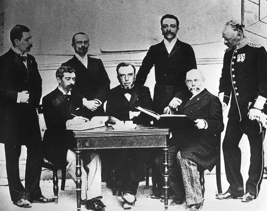 Some members pose at the Congress for the Revival of the Olympic Games in Paris when the International Olympic Committee (IOC) was established on June 23, 1894. In photos: Olympic Games over the years