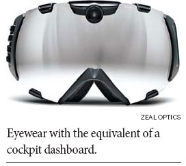 High-tech goggles, with distraction risk