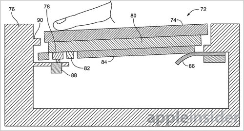 蘋(píng)果新專利:MacBook的玻璃觸控面板