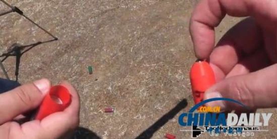 外國(guó)網(wǎng)友自制3D子彈 威力可擊穿木板(圖)