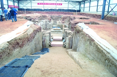 北京房山唐代劉濟(jì)墓有新發(fā)現(xiàn) 墓道發(fā)現(xiàn)兩層壁畫