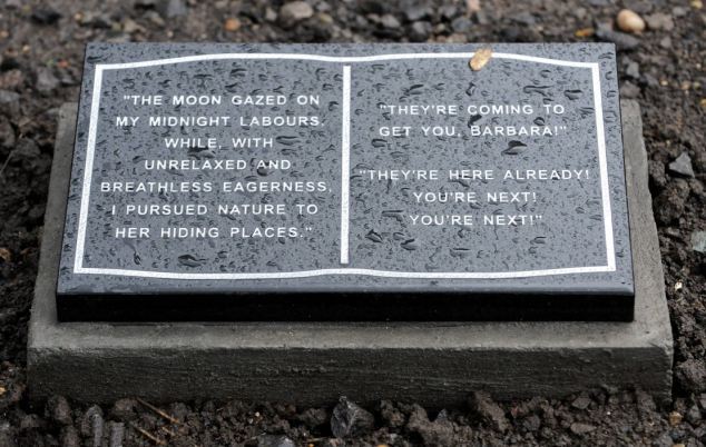 英男子墓碑“裝點”院子嚇壞鄰居