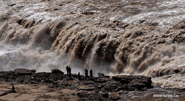 Magnificent Hukou Waterfall