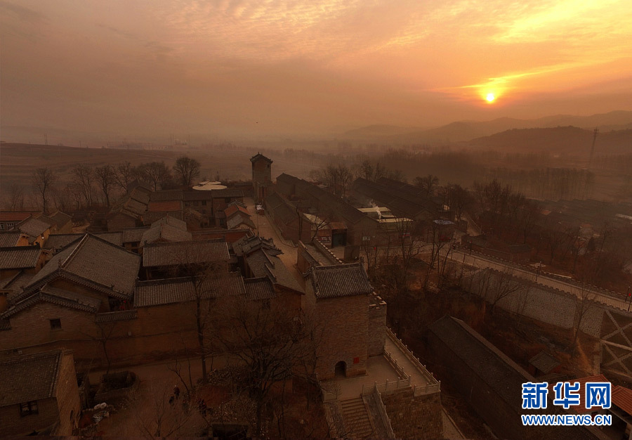 Aerial photos of first ray of sunshine in 2016