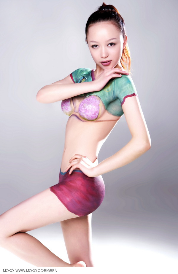 世界杯32強(qiáng)美女人體彩繪