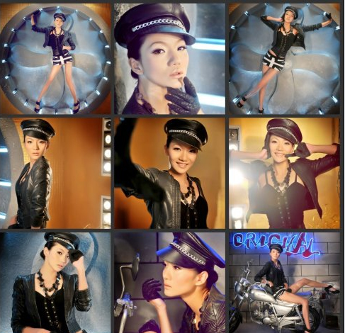 蔣婷婷微博公開(kāi)藝術(shù)照 變身美艷新娘女警