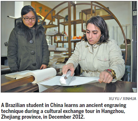 Visiting students get learning boost