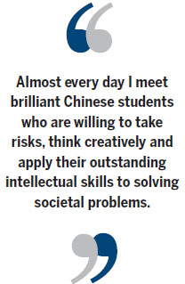 Trust in China's creative youth to seek solutions