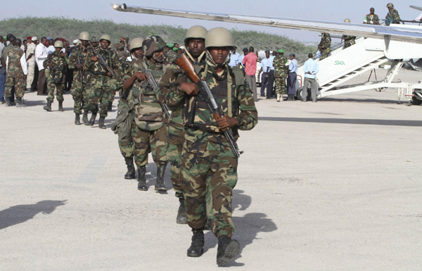 Djibouti peacekeeping contingent arrives in Somalia Djibouti peacekeeping contingent arrives in Somalia