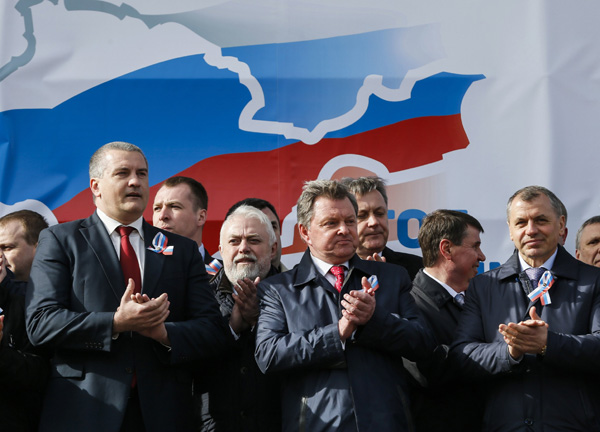 Crimea celebrates anniversary of vote to join Russia