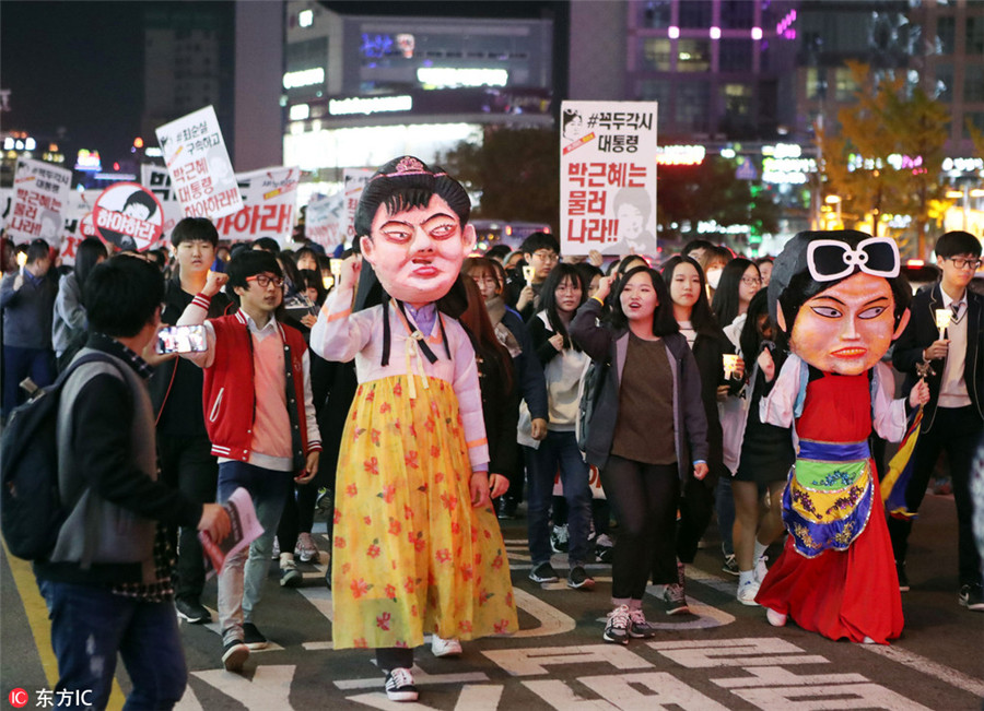 Enraged S Koreans rally nationwide to demand president's resignation