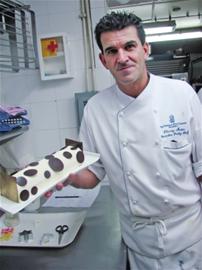 圣誕甜品圣誕樹根蛋糕 溫柔