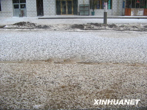 內蒙古扎蘭屯驟降冰雹[組圖]